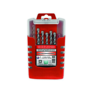 SET SDS PLUS SVRDALA 5-12mm 7 KOMADA za brzo i precizno bušenje rupa u armiranom betonu i zidovima.