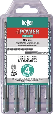 SVRDLA ZA BETON / SDS-PLUS / 5-DIJELNI SET 4-POWER 6-10MM 292023