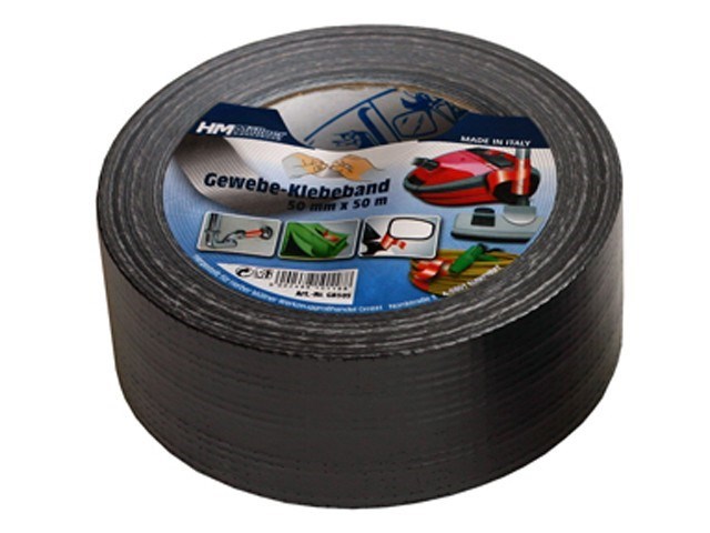 LJEPLJIVA TRAKA ARMIRANA 50mmx50m CRNA GB50S