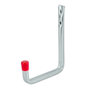Zidna jednostruka metalna kuka za vješanje teške opreme i alata, dimenzija 213 x 150 x 85 mm, montirana na čvrstu podlogu.