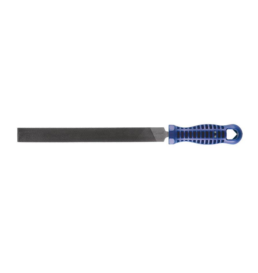 Profesionalna plosnata turpija za metal dimenzija 200x20 mm, model 80012009, s ergonomskom drškom za precizno ravnanje i skidanje materijala.