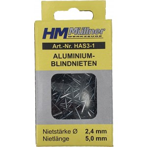 ZAKOVICE ALUMINIJSKA MREŽICA set od 100 komada model HAS3-1 za precizno i čvrsto spajanje materijala.