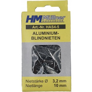 ZAKOVICE ALUMINIJSKA MREŽICA 75 KOM HAS5-6 aluminijski spojni elementi za čvrsto i trajno fiksiranje materijala.