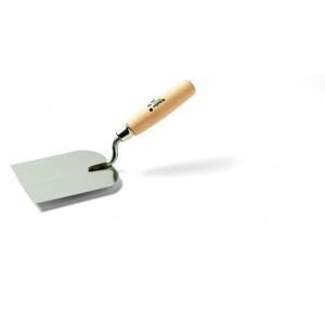 ZIDARSKA ŽLICA ZA GIPS I FUGIRANJE 80MM - 51056 mala zidarska žlica s drvenom drškom