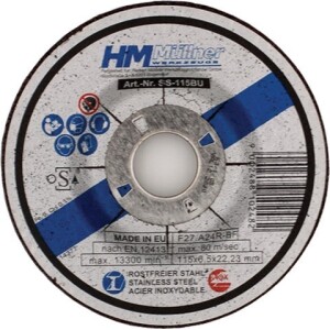 BRUSNE PLOČE INOX 115X6,5 3-dijelni set SS-115BU/3