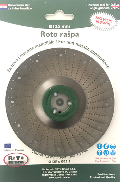 ROTO RAŠPA Ø125MM FINA RT-125F
