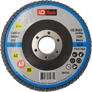 LAMELASTI BRUSNI DISK ALUMINIJ 115mm BDL-3/115A