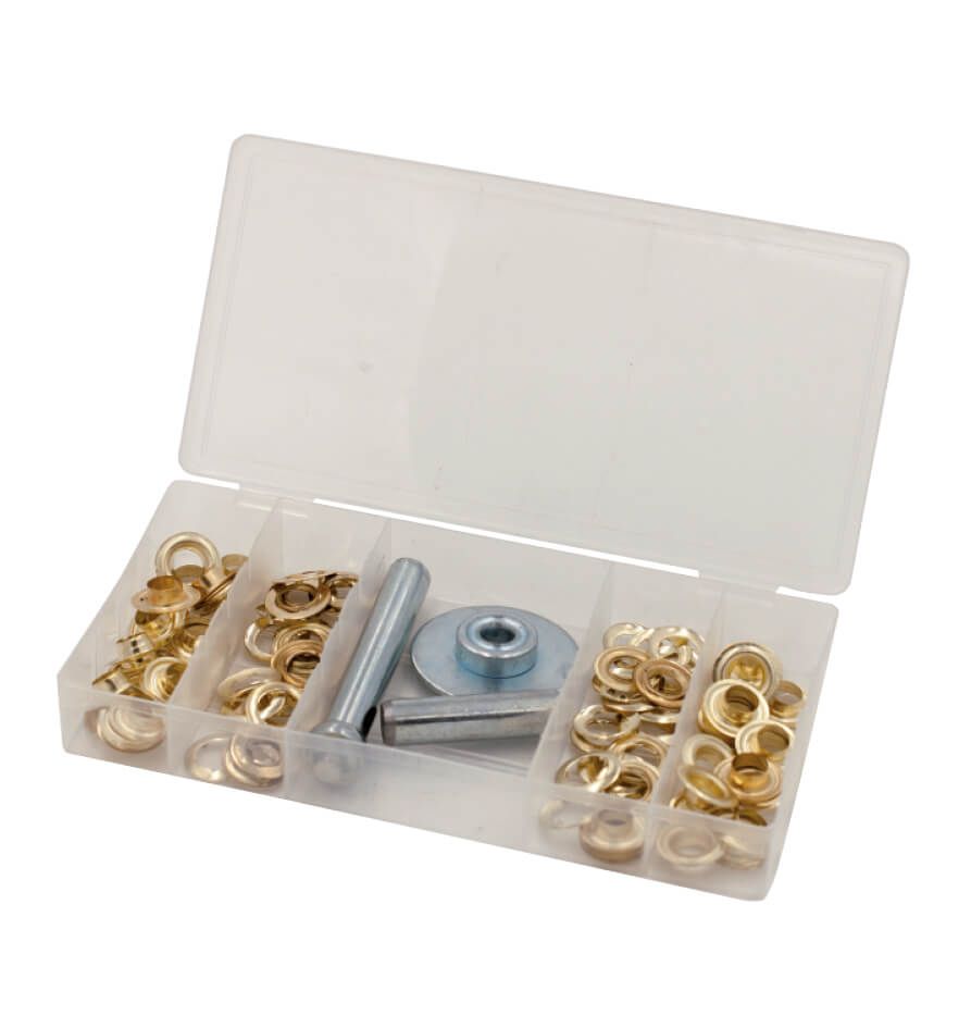 Metalne ringe za cerade 13,5/21,5 mm BOX-OS103 – profesionalni set za pričvršćivanje i fiksiranje cerada.