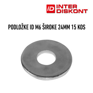 PODLOŠKE ID M6 / ŠIROKE 24MM 15 KOM