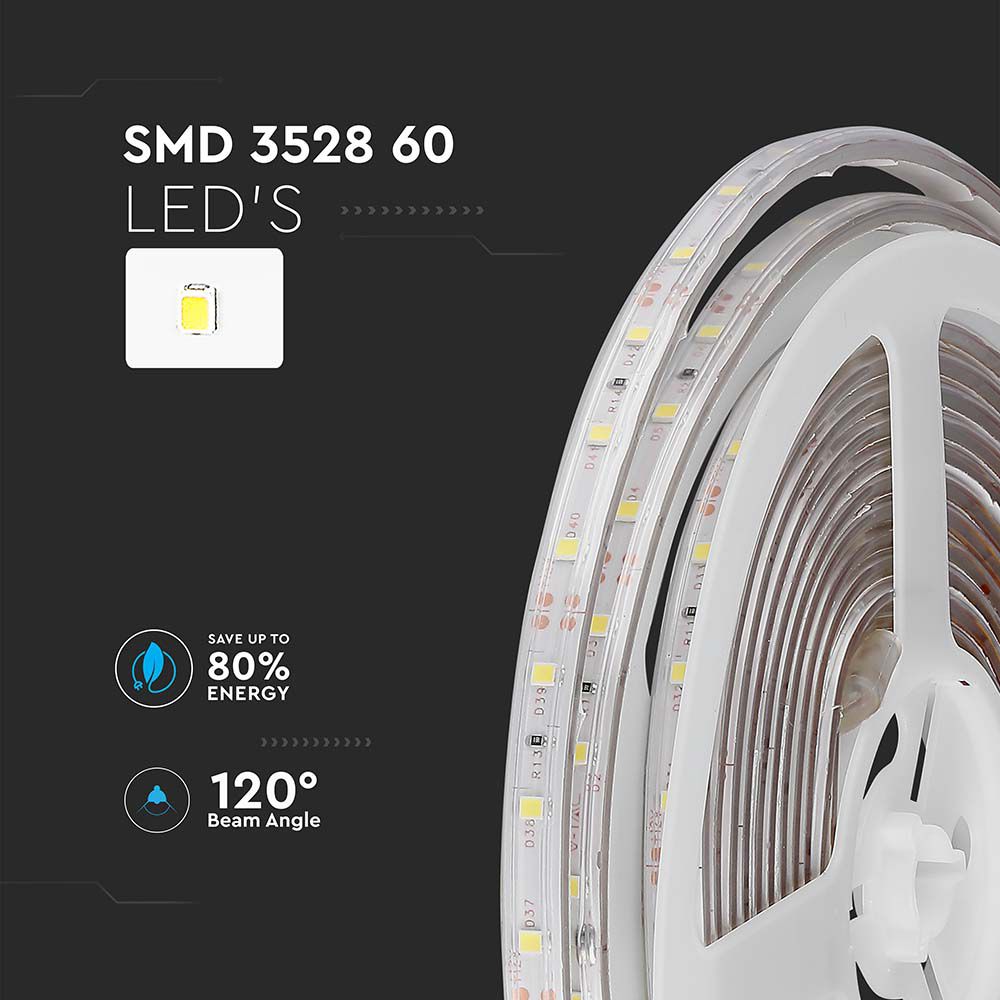 LED TRAKA 5W 60LEDm CRVENA IP65 5M 212036