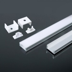 LED PROFIL / NADGRADNI – ALU 17,4X7MM / 200CM / MLIJEČNI 3355