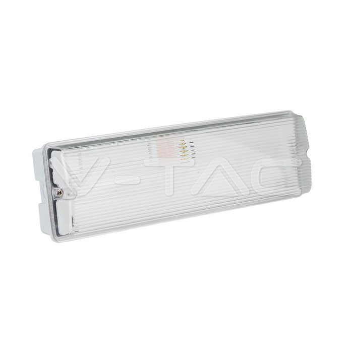 LED URGENTNA SVJETILJKA 3W SA TIPKOM ZA SAMOTESTIRANJE 6400K IP65